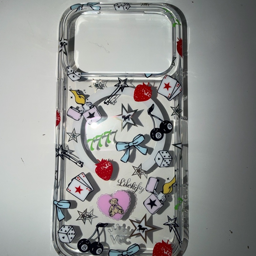 Velvet Caviar Clear Phone Case with Colorful Pattern